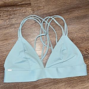 Teal criss cross bralette from PINK worn once